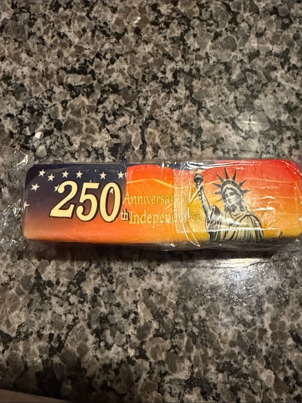 Rare Limited Edition 250th Anniversary Red, White & Blue slow rise squishy!